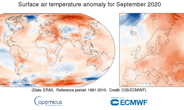 Settembre 2020 è stato il più caldo di sempre secondo Copernicus