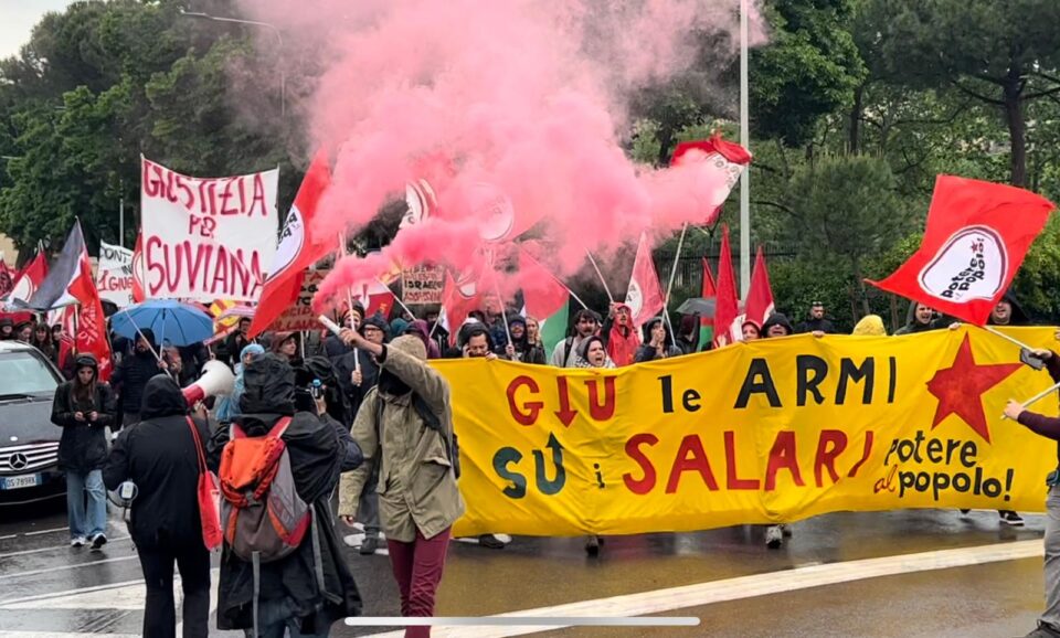 Primo Maggio a Firenze, manifestazione in partenza da Via Mariti